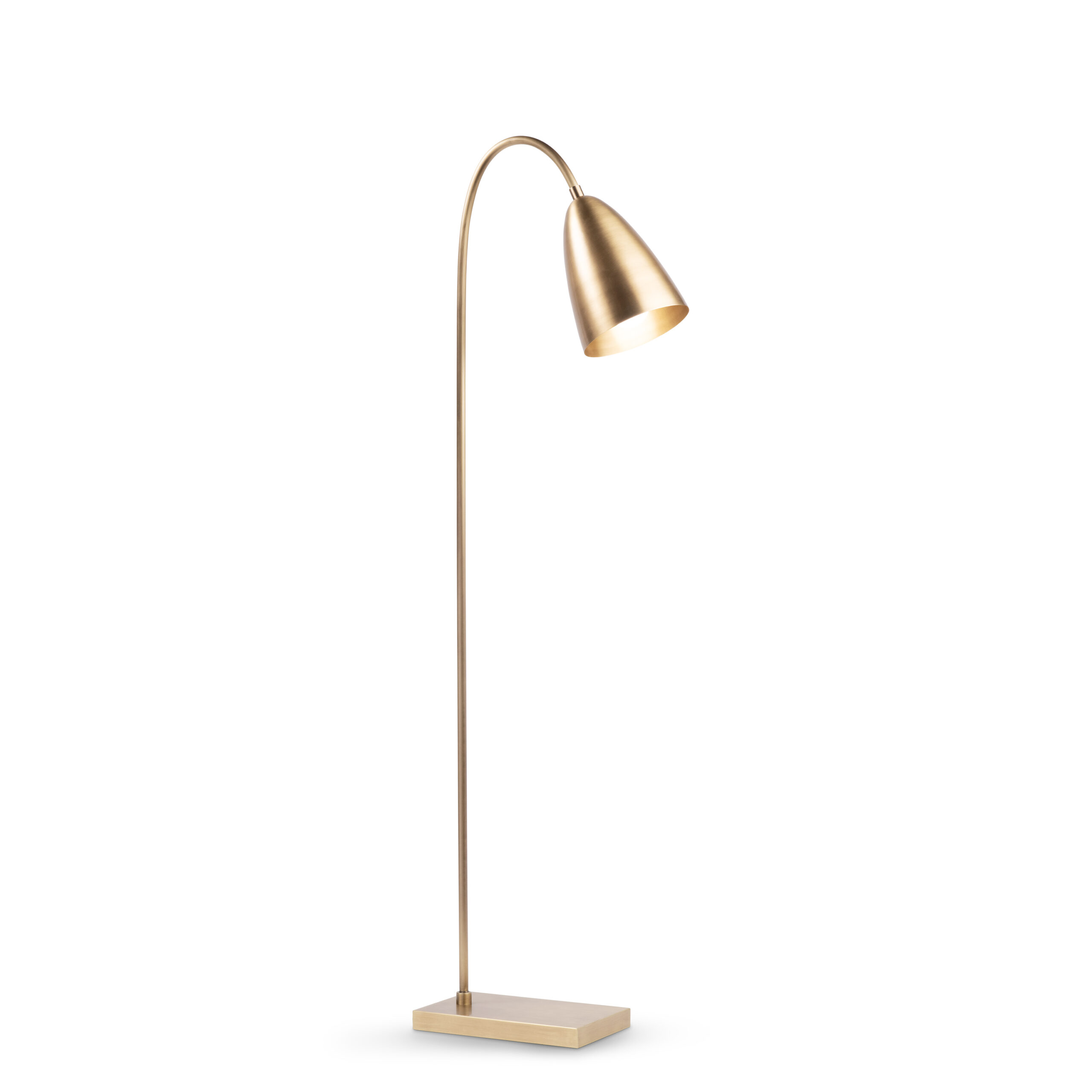coleen-brass-floor-lamp-main-4627 FlowDecor Coleen Floor Lamp in metal with antique brass finish and shade (# 4627)
