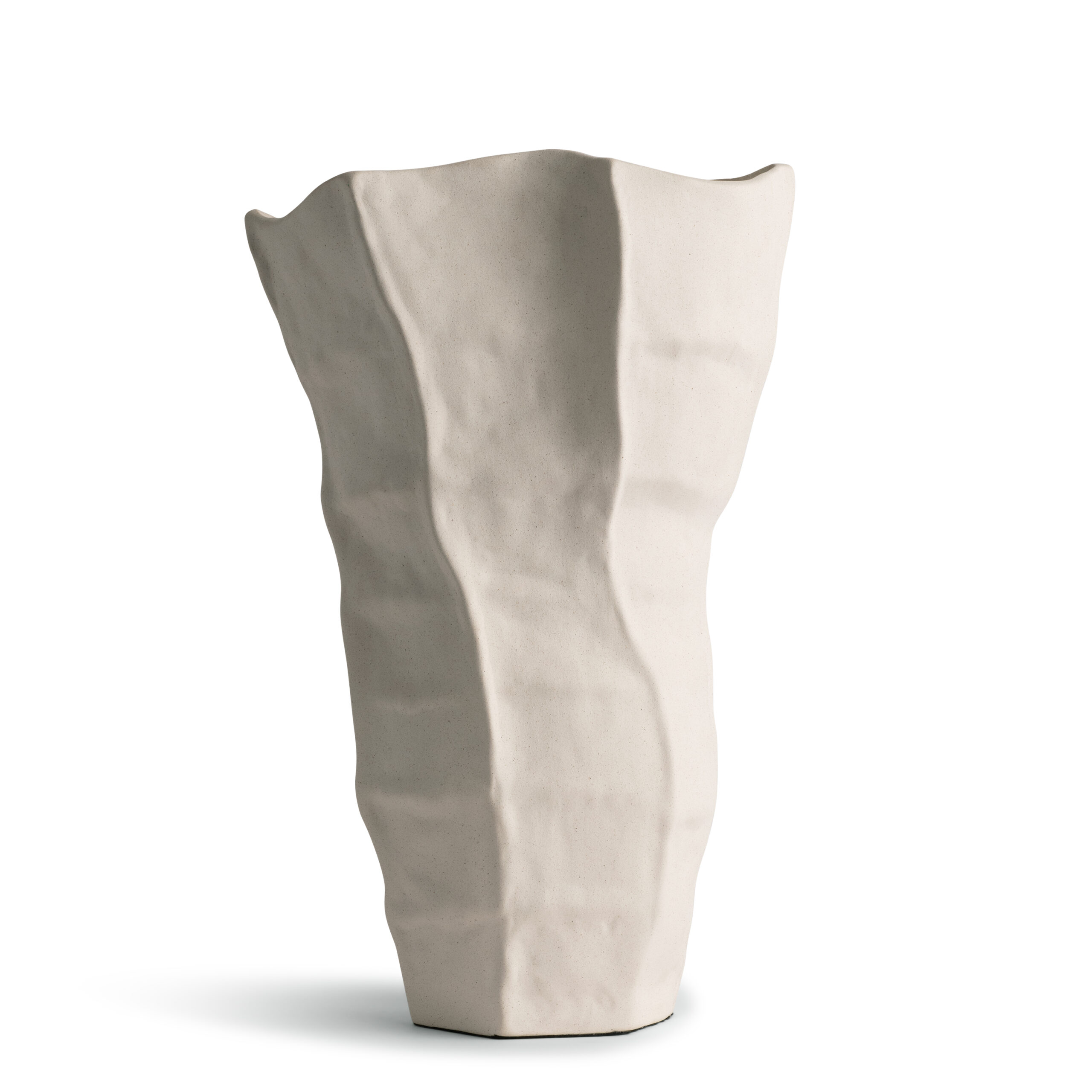 lucille-white-ceramic-vase-main-7144 FlowDecor Lucille Vase in (# 7144)