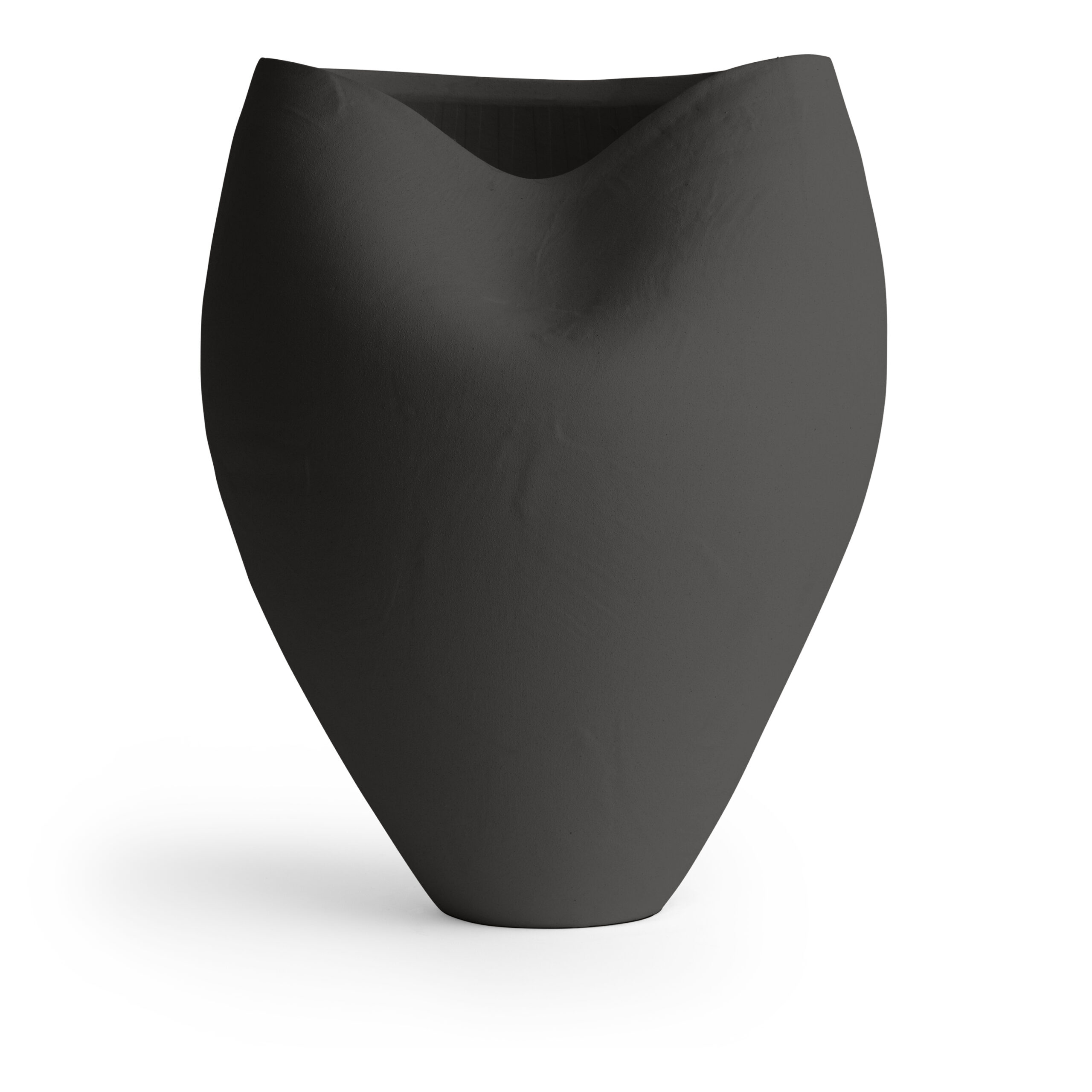 Zenith Vase - black ceramic | FlowDecor