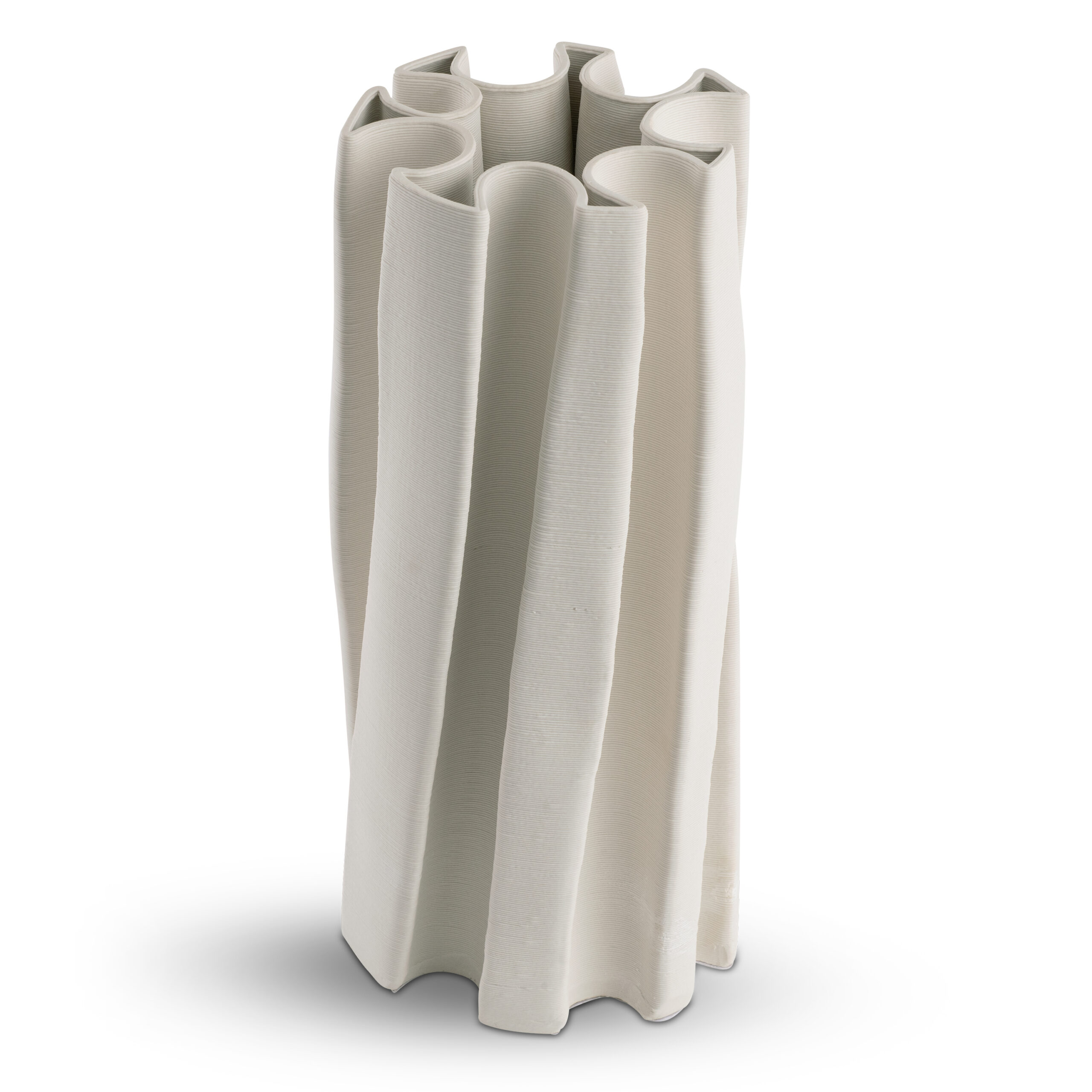 parma-white-ceramic-vase-main-7181 FlowDecor Parma Large Vase in  (# 7181)