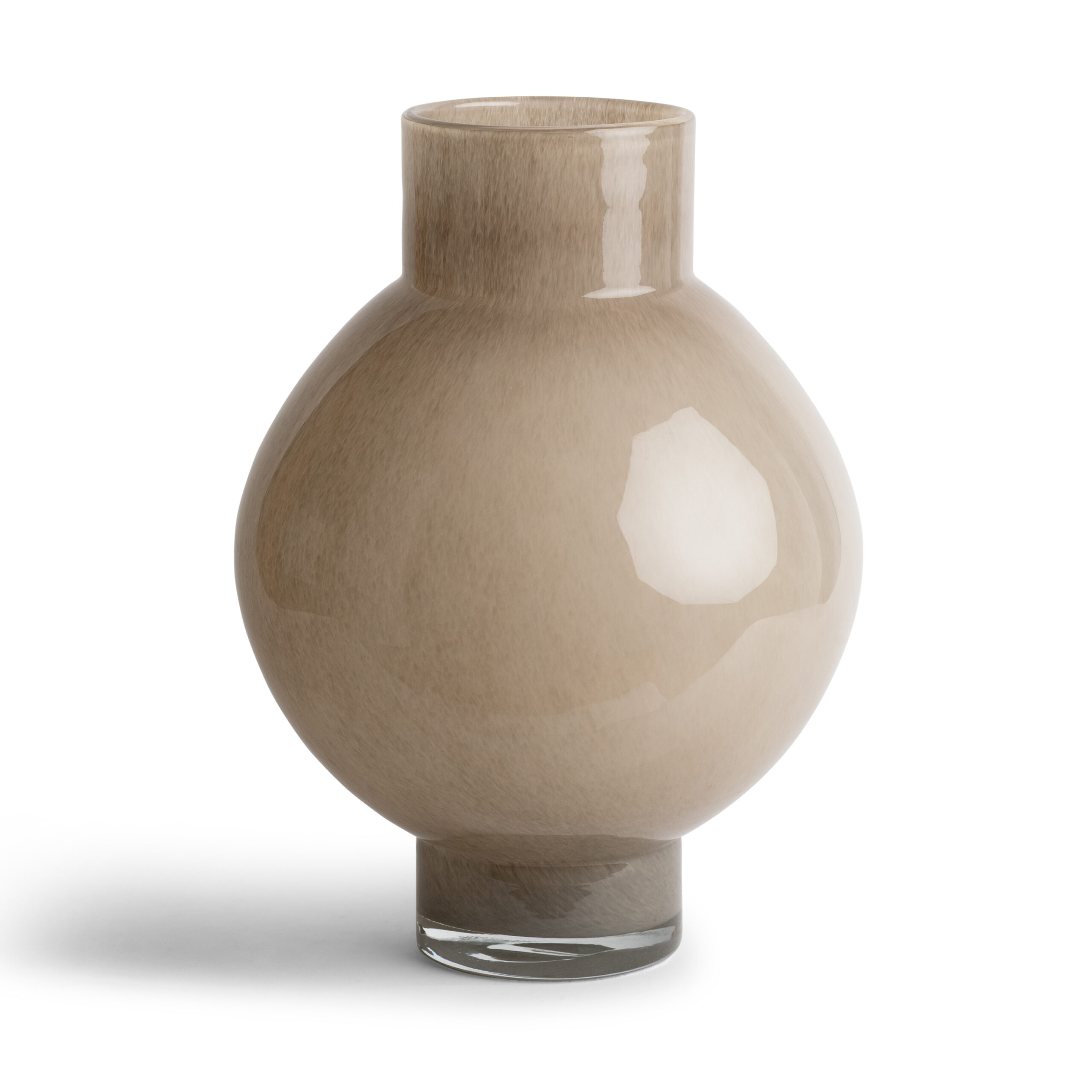 felino-large-beige-glass-vase-main-7216 FlowDecor Felino Large Vase in  (# 7216)