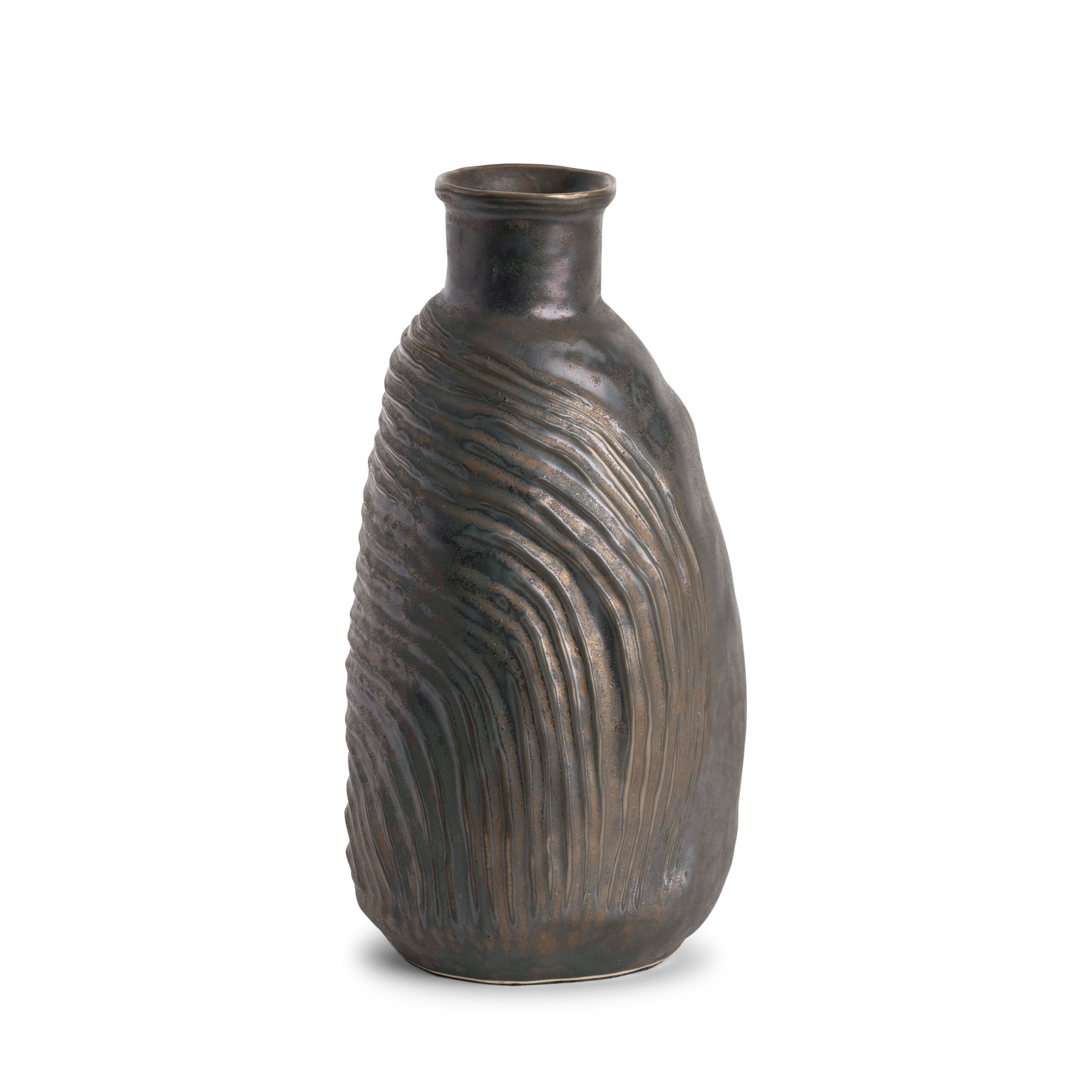 jonas-brown-ceramic-vase-main-7208 FlowDecor Jonas Vase in  (# 7208)