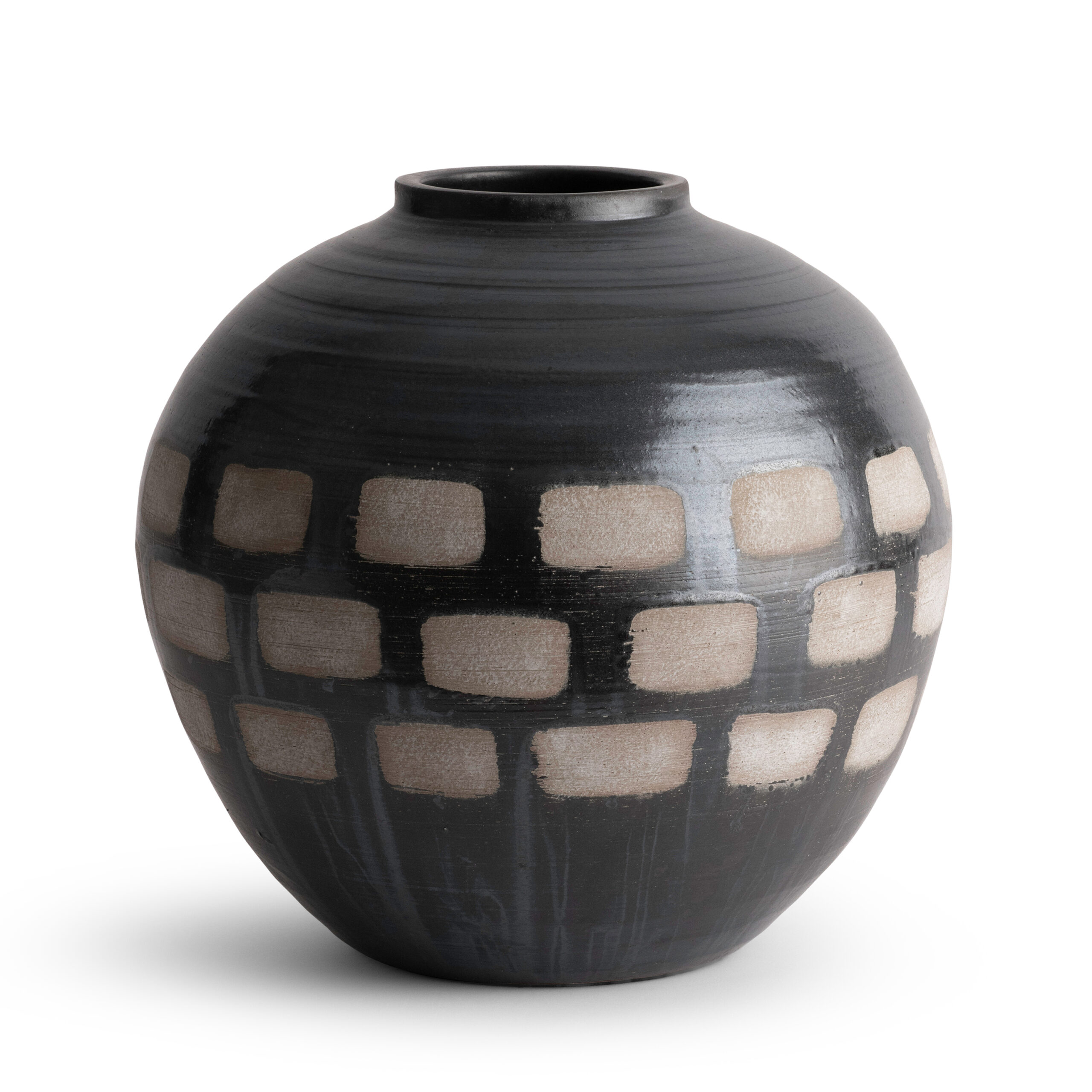 jude-brown-ceramic-vase-main-7202 FlowDecor Jude Vase in (# 7202)
