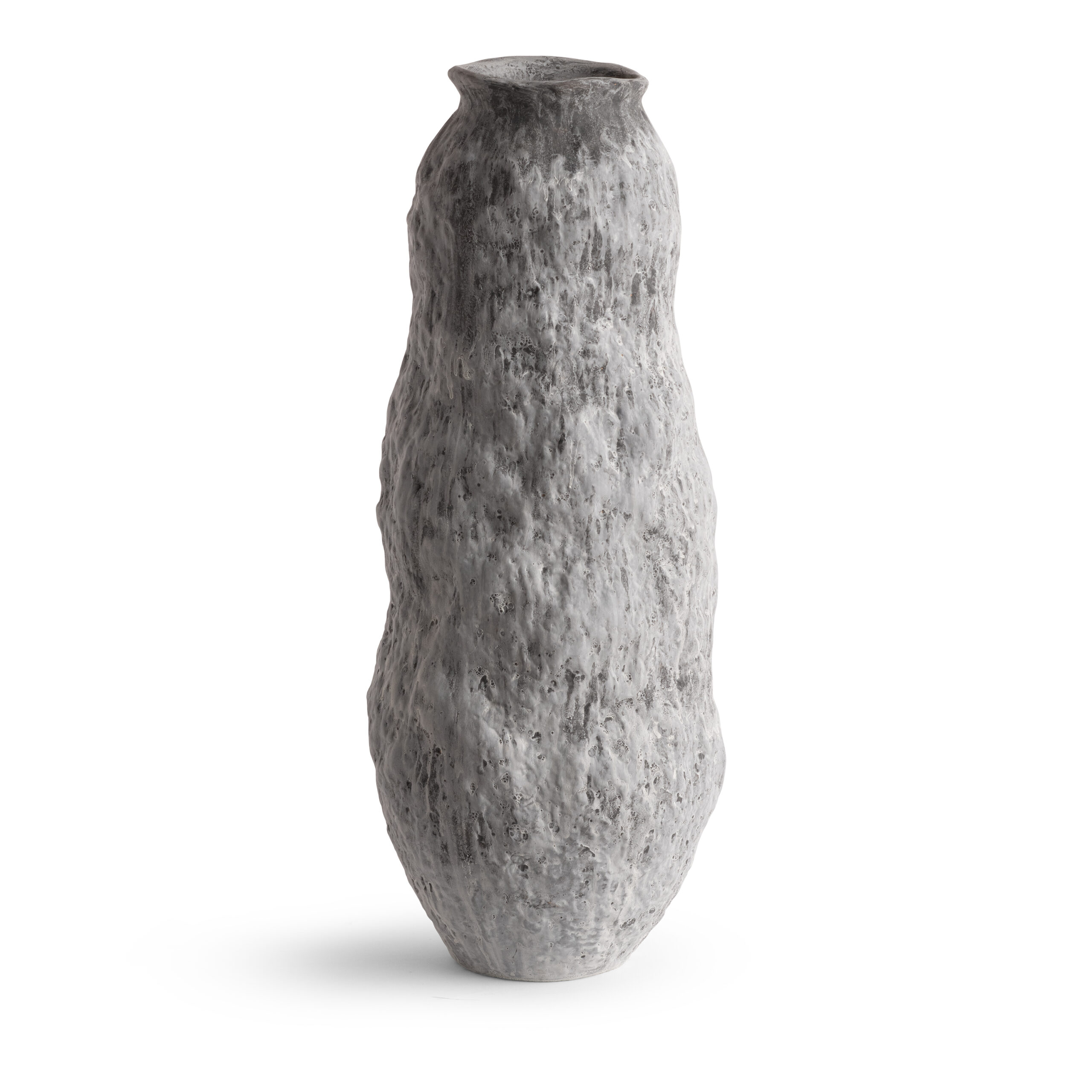 maya-large-grey-ceramic-vase-main-7214 FlowDecor Maya Large Vase in  (# 7214)