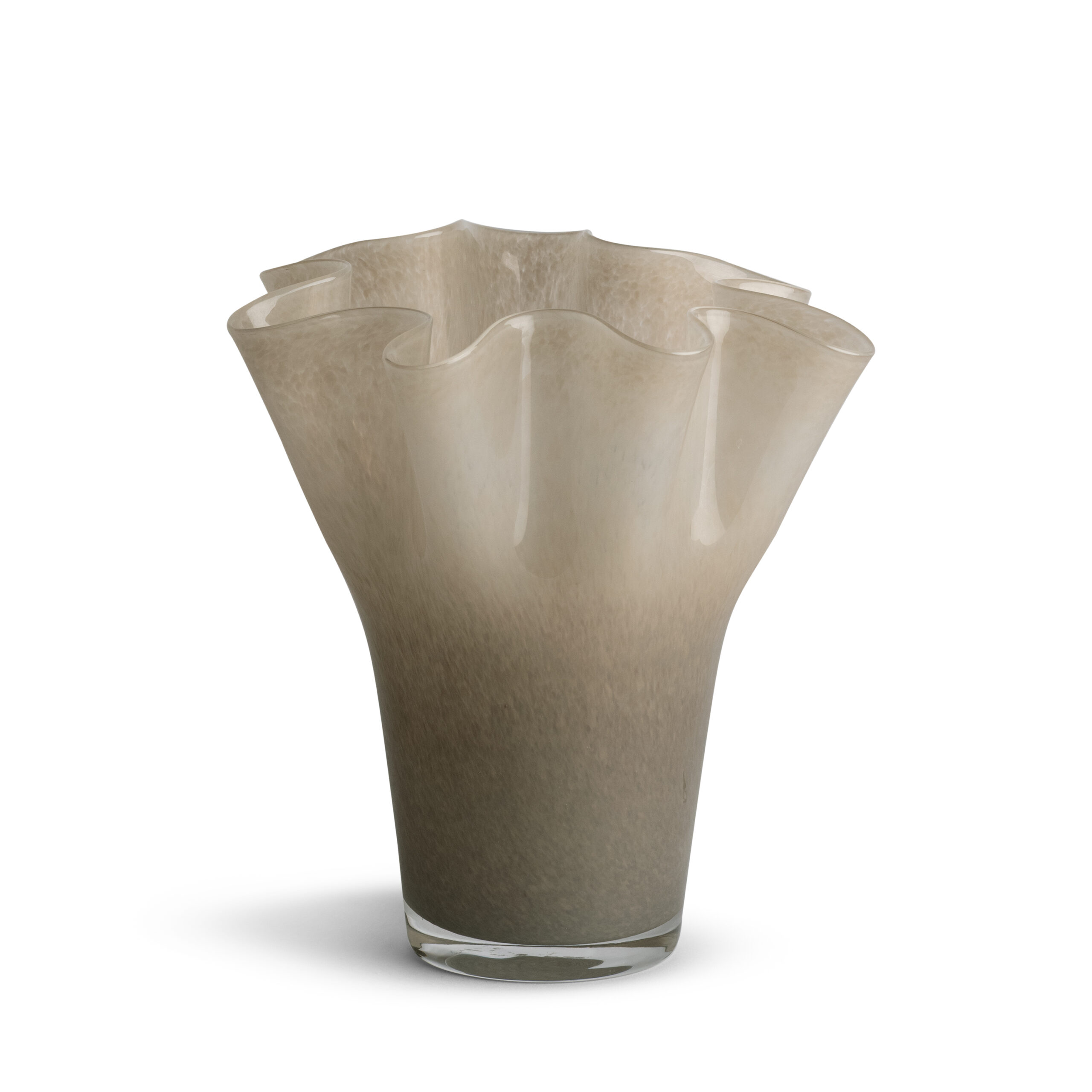 kaia-beige-glass-vase-main-7236 FlowDecor Kaia Vase in  (# 7236)