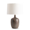 arosa-brown-burgundy-ceramic-table-lamp-main-4821-OWL FlowDecor Arosa Table Lamp in ceramic with brown & burgundy finish and off-white linen tapered drum shade (# 4821)