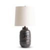 vienna-black-brown-ceramic-table-lamp-main-4829-OWL FlowDecor Alba Table Lamp in ceramic with black and brown and off-white linen tapered drum shade (# 4829)